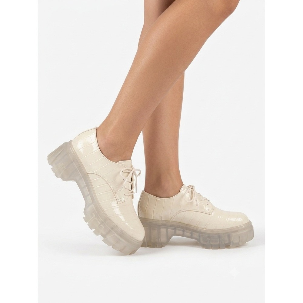 New Chinese Laundry Oxfords 8.5 Platform Y2k Jelly Sole Dolls Kill Hot Topic